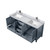 Lexora Jacques 72 in. W Dark Grey Double Sink Vanity Cabinet, Carrara Marble Top, and Faucet Set