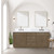 Lexora LVA72DR111 Abbey 72 inch W Grey Oak Double Sink Vanity Cabinet, Carrara Marble Top, Faucet Set, and 34 in Mirrors