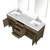 Lexora LVL72DR111 Laurel 72 inch W Grey Oak Double Sink Vanity Cabinet, Carrara Marble Top, Faucet Set, and 34 in Mirrors