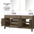 Lexora LVL72DR111 Laurel 72 inch W Grey Oak Double Sink Vanity Cabinet, Carrara Marble Top, Faucet Set, and 34 in Mirrors