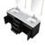 Lexora LVA72DJ111 Abbey 72 inch W Black Oak Double Sink Vanity Cabinet, Carrara Marble Top, Faucet Set, and 34 in Mirrors