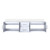 Lexora LVG80DM300 Geneva 80 in. W Glossy White Wall Mount Double Sink Vanity Cabinet and Cultured Marble Top