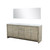 Lexora LLF80DKSODM70 Lafarre 80 inch W x 20 in D Rustic Acacia Double Sink Vanity Cabinet, White Quartz Top and 70 in Mirror