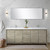 Lexora LVLF80DRA310 Lafarre 80 inch W x 20 in D Rustic Acacia Double Sink Vanity Cabinet, Cultured Marble Top and 70 in Mirror