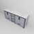 Lexora Ziva 80 inch W Dark Grey Double Sink Vanity Cabinet and White Quartz Top