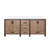 Lexora LVZV80DN200 Ziva 80 inch W Rustic Barnwood Double Sink Vanity Cabinet and White Quartz Top