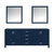 Lexora LJ342280DE00M30 Jacques 80 in. W Navy Blue Double Sink Vanity Cabinet and 30 in. Mirrors