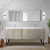 Lexora  LLC80DKSOS000 Lancy 80 in W x 20 in D Rustic Acacia Double Bath Vanity and White Quartz Top