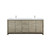 Lexora Lafarre 80 inch W x 20 in D Rustic Acacia Double Sink Vanity Cabinet, Cultured Marble Top and Brushed Nickel Faucet Set