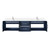 Lexora LVG80DE301 Geneva 80 in. W Navy Blue Wall Mount Double Sink Vanity Cabinet, Cultured Marble Top, and Faucet Set