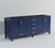 Lexora Jacques 80 in. W Navy Blue Double Sink Vanity Cabinet