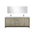 Lexora LLF80DKSODM70FGM Lafarre 80 inch W x 20 in D Rustic Acacia Double Sink Vanity Cabinet, White Quartz Top, Gun Metal Faucet Set and 70 in Mirror