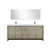 Lexora Lafarre 80 inch W x 20 in D Rustic Acacia Double Sink Vanity Cabinet, White Quartz Top, Gun Metal Faucet Set and 70 in Mirror