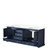 Lexora LVD80DE300 Dukes 80 in. W Navy Blue Double Sink Vanity Cabinet and Cultured Marble Top