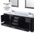 Lexora  LVD80DG300 Dukes 80 in. W x 22 in. D Espresso Double Bath Vanity and Cultured Marble Top