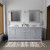 Lexora LVD80DB300 Dukes 80 in. W Dark Grey Double Sink Vanity Cabinet and Cultured Marble Top