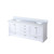 Lexora LVD80DA300 Dukes 80 in. W White Double Sink Vanity Cabinet and Cultured Marble Top