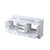 Lexora LVD80DA300 Dukes 80 in. W White Double Sink Vanity Cabinet and Cultured Marble Top