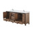 Lexora LVZV80DN301 Ziva 80 inch W Rustic Barnwood Double Sink Vanity Cabinet, Cultured Marble Top and Faucet Set