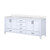 Lexora Jacques 80 in. W White Bath Vanity Cabinet and Cultured Marble Top