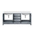 Lexora Jacques 80 in. W Dark Grey Bath Vanity Cabinet and Cultured Marble Top