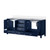 Lexora Jacques 80 in. W Navy Blue Bath Vanity Cabinet and Cultured Marble Top