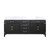 Lexora LVL80DJ100 Laurel 80 inch W Black Oak Double Sink Vanity Cabinet and Carrara Marble Top