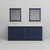 Lexora LVD80DE310 Dukes 80 in. W Navy Blue Double Sink Vanity Cabinet, Cultured Marble Top, and 30 in. Mirrors