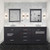 Lexora LVD80DG310 Dukes 80 in. W Espresso Double Sink Vanity Cabinet, Cultured Marble Top, and 30 in. Mirrors
