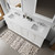 Lexora LVD80DA310 Dukes 80 in. W White Double Sink Vanity Cabinet, Cultured Marble Top, and 30 in. Mirrors