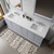 Lexora LVD80DB310 Dukes 80 in. W Dark Grey Double Sink Vanity Cabinet, Cultured Marble Top, and 30 in. Mirrors