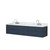 Lexora LVC80DE101 Castor 80 inch W Blue Double Sink Wall Hung Vanity Cabinet, Carrara Marble Top, and Faucet Set