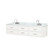 Lexora LVC80DA101 Castor 80 inch W White Double Sink Wall Hung Vanity Cabinet, Carrara Marble Top, and Faucet Set
