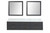 Lexora LVC80DL110 Castor 80 inch W Black Double Sink Wall Hung Vanity Cabinet, Carrara Marble Top, and 36 in Mirrors