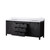 Lexora LVM80DC300 Marsyas 80 inch W Brown Double Sink Vanity Cabinet and Cultured Marble Countertop