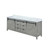 Lexora LVM80DH300 Marsyas 80 inch W Ash Grey Double Sink Vanity Cabinet and Cultured Marble Countertop