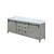 Lexora Marsyas 80 inch W Ash Grey Double Sink Vanity Cabinet and Cultured Marble Countertop