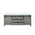 Lexora Marsyas 80 inch W Ash Grey Double Sink Vanity Cabinet and Cultured Marble Countertop