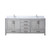 Lexora LVJ80DD301 Jacques 80 in. W Distressed Grey Bath Vanity Cabinet, Cultured Marble Top, and Faucet Set