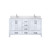 Lexora Jacques 80 in. W White Bath Vanity Cabinet, Cultured Marble Top, and Faucet Set