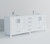 Lexora LVJ80DA301 Jacques 80 in. W White Bath Vanity Cabinet, Cultured Marble Top, and Faucet Set