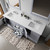 Lexora LVD80DB201 Dukes 80 in. W Dark Grey Double Sink Vanity Cabinet, White Quartz Top, and Faucet Set