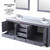 Lexora  LVD80DB301 Dukes 80 in. W x 22 in. D Dark Grey Double Bath Vanity, Cultured Marble Top, and Faucet Set