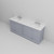 Lexora LVD80DB301 Dukes 80 in. W Dark Grey Double Sink Vanity Cabinet, Cultured Marble Top, and Faucet Set