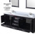 Lexora LVD80DG301 Dukes 80 in. W Espresso Double Sink Vanity Cabinet, Cultured Marble Top, and Faucet Set