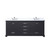 Lexora Dukes 80 in. W Espresso Double Sink Vanity Cabinet, White Quartz Top, and Faucet Set