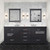 Lexora LVD80DG201 Dukes 80 in. W Espresso Double Sink Vanity Cabinet, White Quartz Top, and Faucet Set