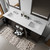 Lexora Dukes 80 in. W Espresso Double Sink Vanity Cabinet, White Quartz Top, and Faucet Set
