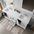 Lexora LVD80DA201 Dukes 80 in. W White Double Sink Vanity Cabinet, White Quartz Top, and Faucet Set