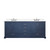 Lexora LVD80DE201 Dukes 80 in. W Navy Blue Double Sink Vanity Cabinet, White Quartz Top, and Faucet Set